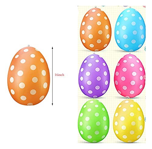Inflatable Easter Eggs Set of 6 - 16 Inch Outdoor Yard Garden Decorations - Set A