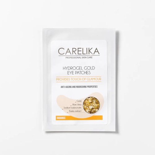 Radiance Hydrogel Eye Patches - Gold Powder Infused Masks for Dark Circles & Puffiness - 2 Count