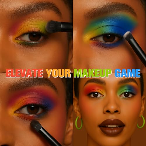 Halloween Makeup Palette with 15 Bold Matte Eye Shadows - Spooky & Creative