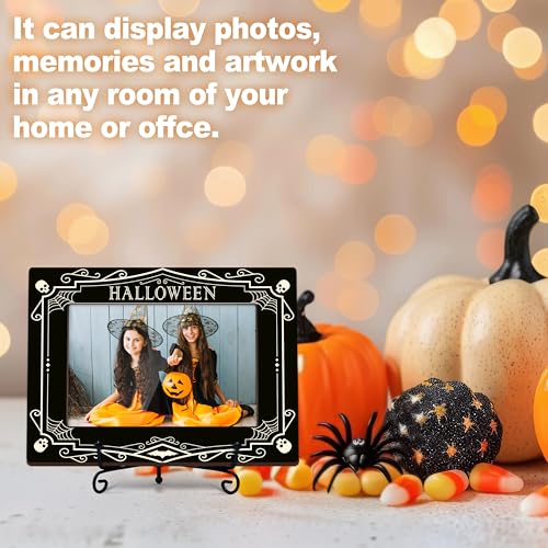 Halloween Picture Frame 4x6 Web Skull Theme for Home Office - Style 3