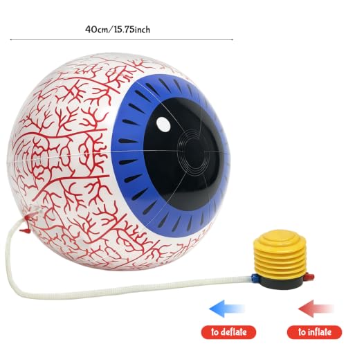Red Inflatable Bloodshot Eyeball Halloween Decorations - Spooky Yard & Party Decor