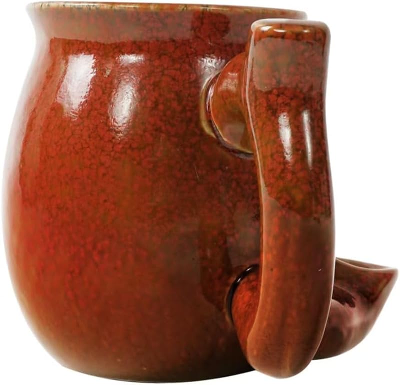 Red Ceramic Coffee Mug - Novelty Holiday Gift for Coffee Lovers
