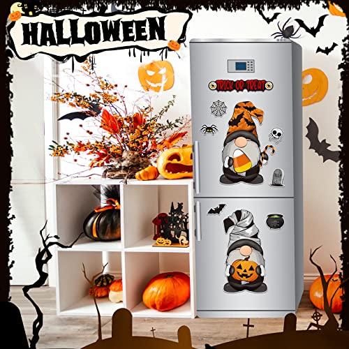Horrible Gnome Halloween Refrigerator Magnet Set - 9 Pieces, Unique Decoration