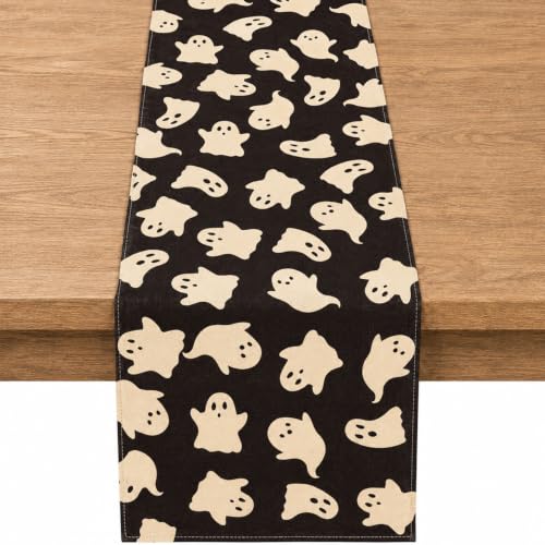 Halloween Ghost Table Runner - 13x72 Inch Spooky Seasonal Decor - Variation of THIS listing