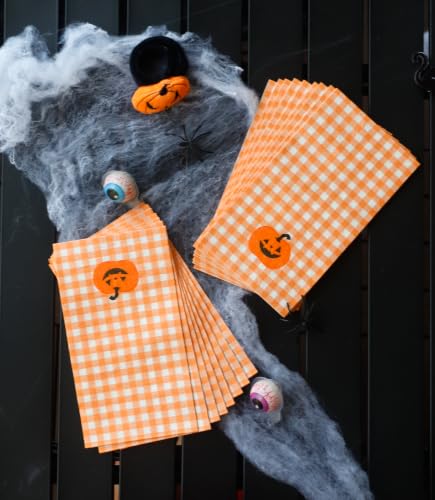 Halloween Party Supplies Set - 48 Disposable Plates & Napkins for 24 Guests