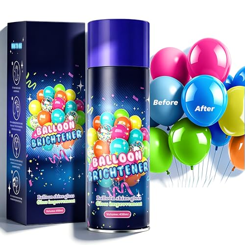 High-Gloss Balloon Shine Spray 450ml for Latex & Foil Balloons - Quick, No Towel Needed