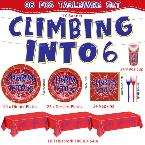 FoldTier 24-Piece Spider Birthday Party Supplies Set - Classic 6 Variation