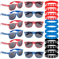 Kingdder 48 Pcs Spider Web Party Favors - Sunglasses & Wristbands, Classic