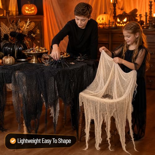 Halloween Creepy Cloth Set - Indoor Outdoor Spooky Decorations 6 Pieces