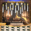 Flameless Floating Candles with Remote & Timer - Halloween & Holiday Decor, 12PCS