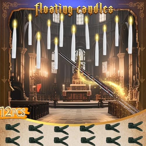 Flameless Floating Candles with Remote & Timer - Halloween & Holiday Decor, 12PCS