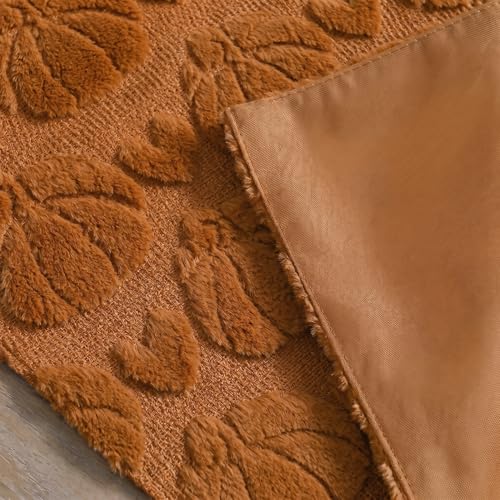 Caramel Faux Fur Table Runner 13x48 Inch - Fall Home Decor