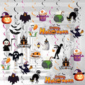 Halloween Hanging Swirl Decorations 32pcs Ghost Bat Pumpkin Party Supplies