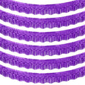 Purple Foil Fringe Tinsel Garland - 6 Pack Party Decorations
