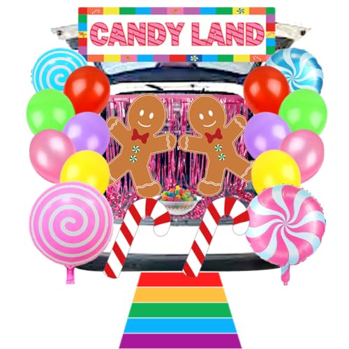 Halloween Candy Land Car SUV Decorations Kit for Trunk or Treat