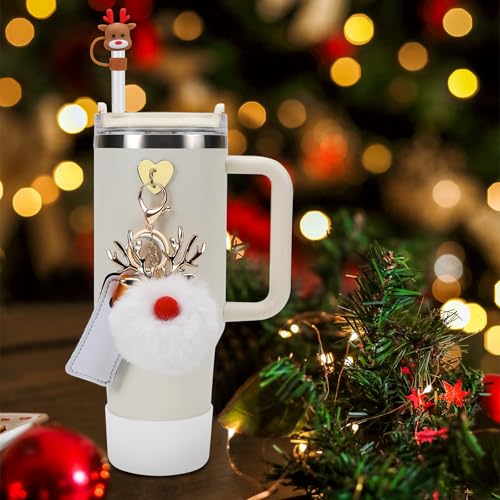 Christmas Silicone Tumbler Accessories Set for Stanley Cups - Christmas Tree Variation