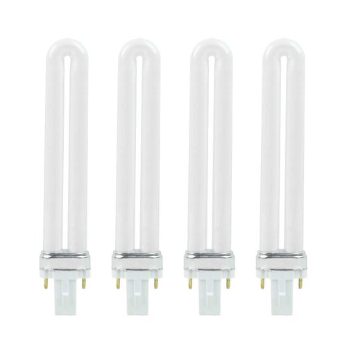 FLYPIG 4 pcs/Set Replacement UV-9W U-Shaped 365nm Light Bulb Lamp Bulb Tube for Nail Art Dryer UV Top Coat UV Builder Gel Lamp Light