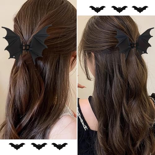 Halloween Hair Clips for Women Bats & Spiders Halloween B