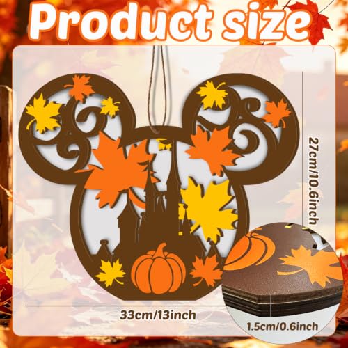 Fall Pumpkin Door Decor with Light - Halloween & Thanksgiving Wooden Sign