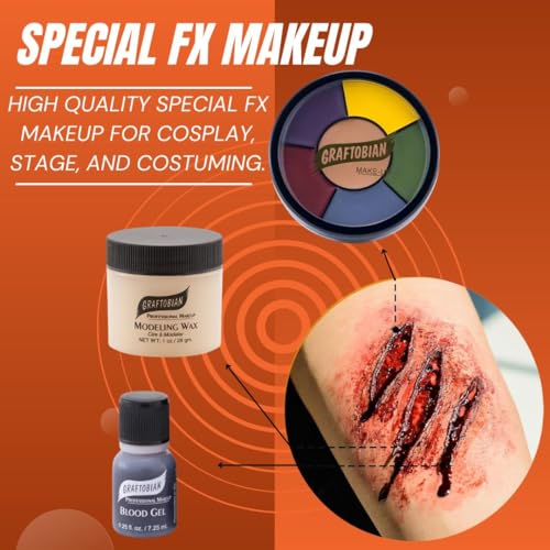 Severe Trauma Special Effects Makeup Kit for Realistic Fake Wounds