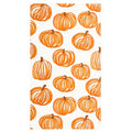 Pumpkin Autumn Fall Disposable Paper Napkins - 100 Pack, 3-Ply, Line-Art Design