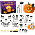 Pumpkin Carving Kit 30 Pcs with Stencils, Tools & Candles for Halloween DIY Kids & Adults