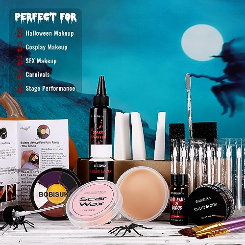 Special Effects Halloween Makeup Kit - Bruise, Scar, Blood, Latex, Variations SET2