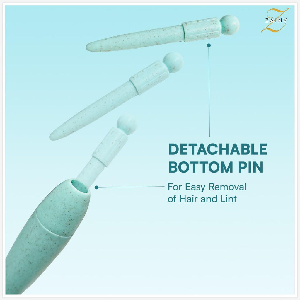 ZAINY Curl Defining Brush Set - 2PC Wide Tooth Comb & Detangler for Curly Hair | Ideal for Women, Kids & Men