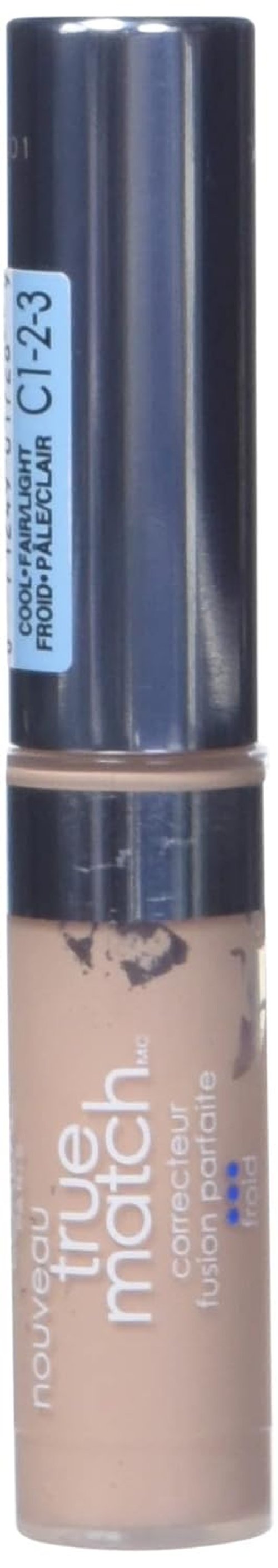L'Oreal True Match Concealer - Fair/Light Cool [C1-2-3] | Flawless Coverage, 0.17 oz