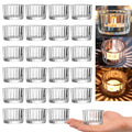 Clear Glass Tealight Candle Holders Set of 48 - Wedding & Party Decor