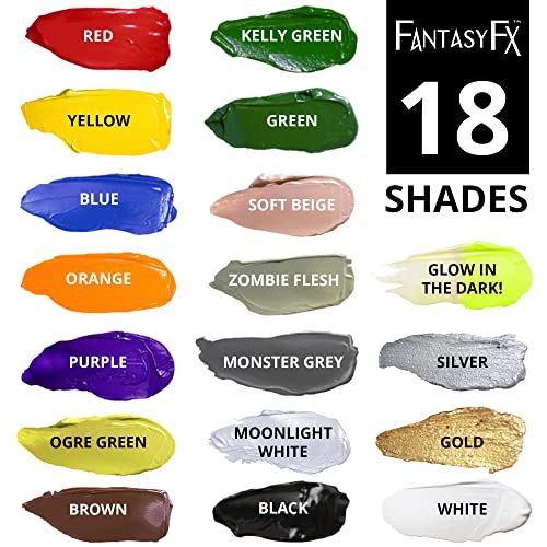 Mehron Fantasy FX Water-Based Face & Body Paint - Ogre Green 1 Fl Oz