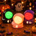 3 Pack Grim Reaper Night Light Halloween Decor Pull-Back Toy & Night Light