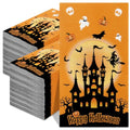 Halloween Castle Paper Napkins - 200PCS Disposable Party Dinner Towels