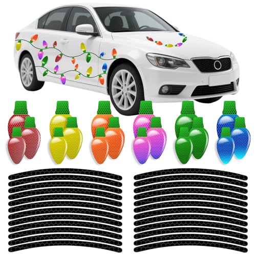 Reflective Magnetic Christmas Car Lights - Holiday & Vehicle Decor