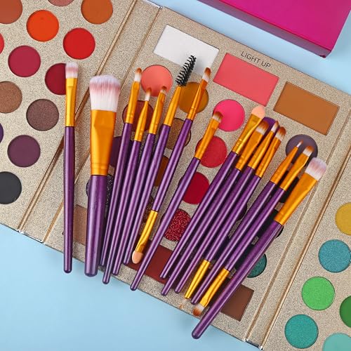 Eyeshadow Palette with 86 Colors and Brush Set - Matte, Shimmer & Glitter, Valentine's Day Gift