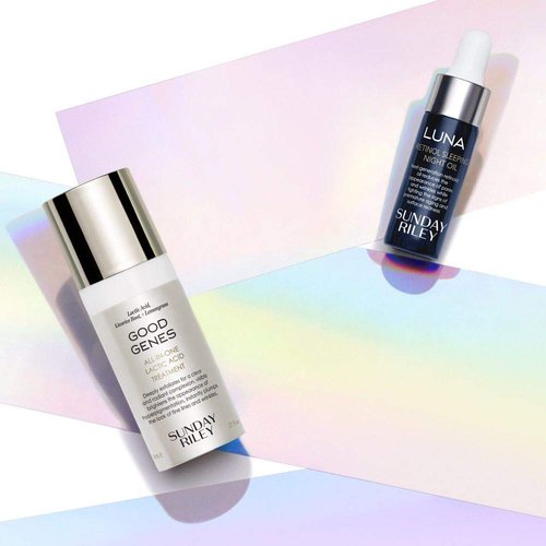 Sunday Riley Mini Power Couple Travel Kit - Skincare Essentials for Radiant Skin | 0.4 fl. oz.