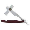 Irving Barber Company Disposable Blade Razor (Burgundy Scale on Chrome Razor)