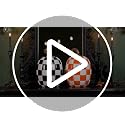 Large Black and White Resin Pumpkin Halloween Decor - 8.6 Inch Set
