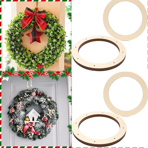 DIY Wooden Triangle Wreath Boards for Halloween & Christmas - 13.7 x 15.7 inch Set