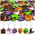 Halloween Keychain Set - 90 Spooky Horror Keychains for Party Favors & Gifts - Variation 90