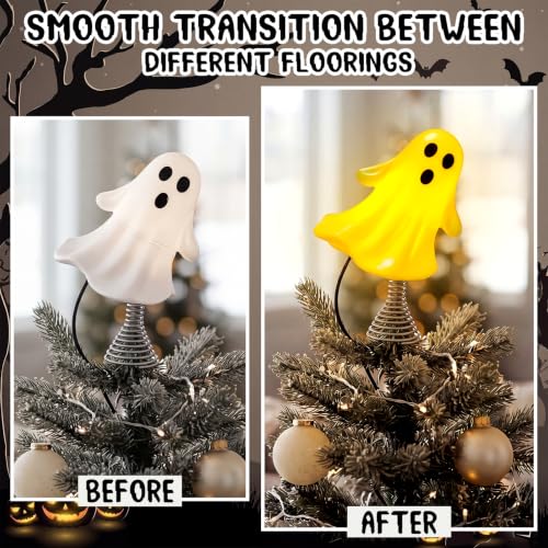 Halloween Ghost Tree Topper with LED Light - 6.3 Inch USB Powered Decor