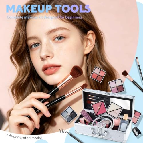 Color Nymph Full Makeup Kit for Women White - Beginner Friendly, All-in-One Cosmetic Set