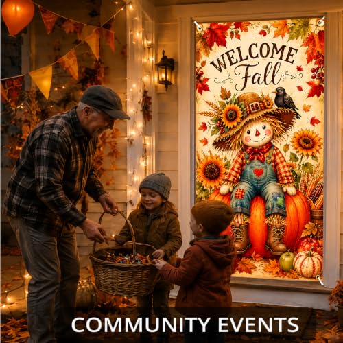 Thanksgiving Door Cover Decoration 71 x 35 Inches - Style C