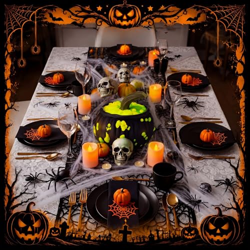 Halloween Witch Cauldron Pumpkin Decor with Neon Bubbles - Indoor Outdoor