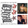 Tommy Lee and Pam set of Fake Temporary Tattoos | Life sized | Couples tattoo