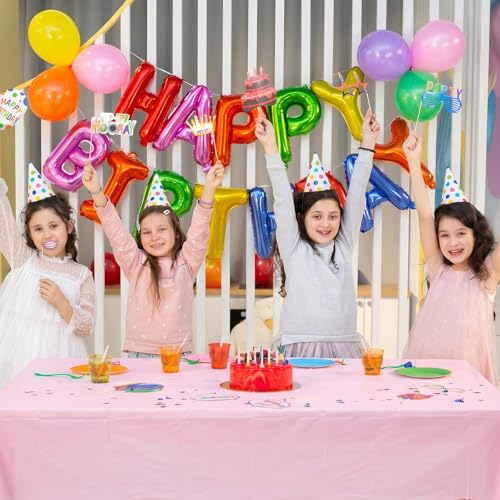 Pastel Plastic Tablecloths 6-Pack 54x108 Inch Waterproof Disposable Party Covers - 6 Colors