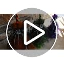 69-Inch Life-Size Animatronic Witch with Touch Activated Lights and Sound for Halloween Decorations