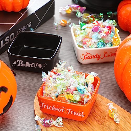 Mini Ceramic Halloween Candy Bowls Set of 6 for Party & Decor