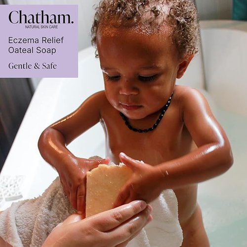 Chatham Natural Skin Care Eczema Relief Oatmeal Soap, oatmeal bath, treatment for eczema rosacea, psoriasis (4)