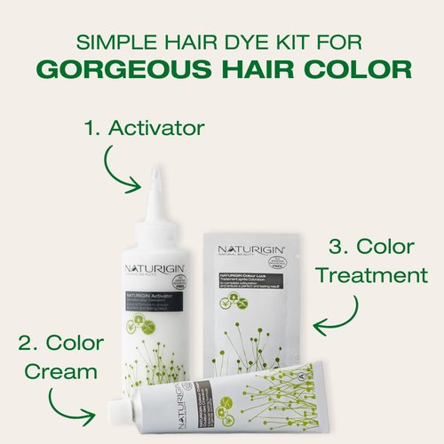 Naturigin Permanent Hair Dye - 4.0 Brown | 100% Gray Coverage, Vegan & Ammonia-Free Formula